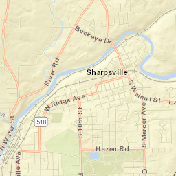 Sharpsville Street Map