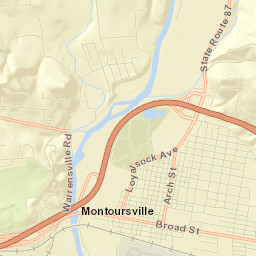 Montoursville Street Map