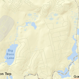 Big Bass Lake Street Map