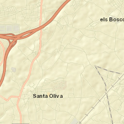 Santa Oliva Street Map