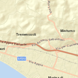 Minturno Street Map