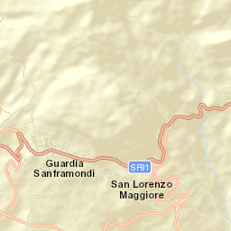 Guardia Sanframondi Street Map