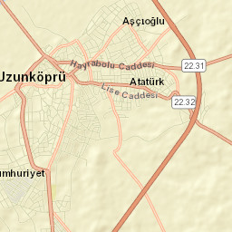 Uzunköprü Street Map