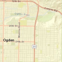 2500-2598 Washington Boulevard, Ogden Street Map