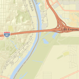 Interstate 80, Omaha, IA 68107, USA Street Map