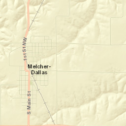 Melcher-Dallas Street Map