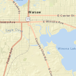 Warsaw Street Map