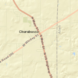 Churubusco Street Map
