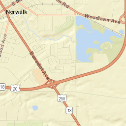 Norwalk Street Map