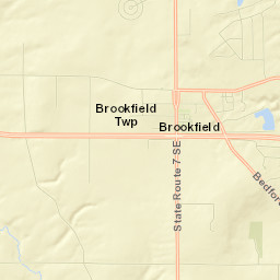 Brookfield Center Street Map