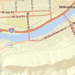 Williamsport Street Map