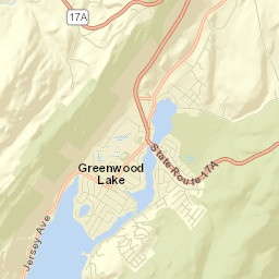 Greenwood Lake Street Map