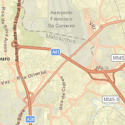 Santa Cruz do Bispo Street Map