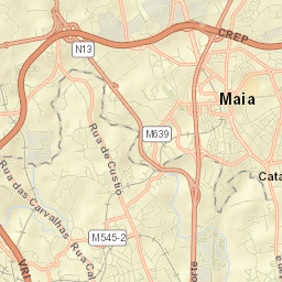 Leça do Bailio Street Map