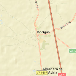 Almenara de Adaja Street Map