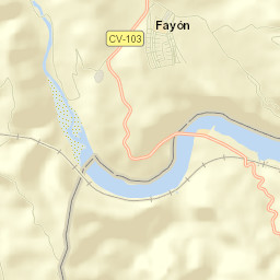 Fayón Street Map