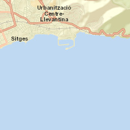 Sitges Street Map