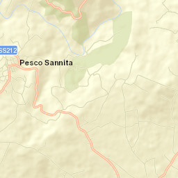 Pesco Sannita Street Map