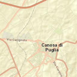 Canosa di Puglia Street Map