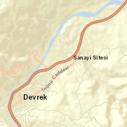 Devrek Street Map