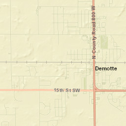DeMotte Street Map