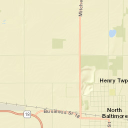 North Baltimore Street Map