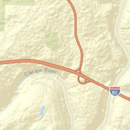 Clarion County Street Map