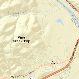 Avis Street Map