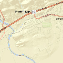 Jersey Shore Street Map