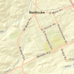 Nanticoke Street Map