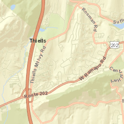 Mount Ivy Street Map