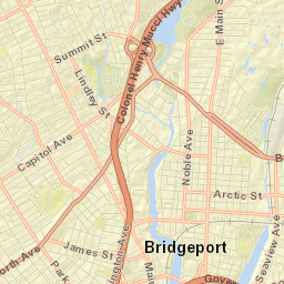 Bridgeport, Connecticut Street Map