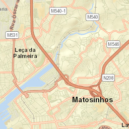 Leça da Palmeira Street Map