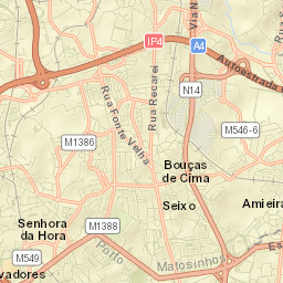 Senhora da Hora Street Map