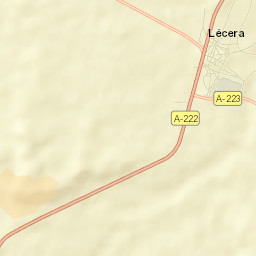 Lécera Street Map