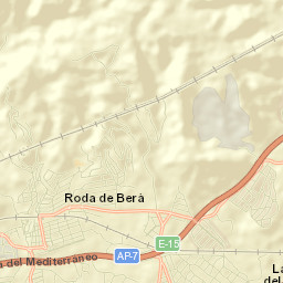 Roda de Barà Street Map