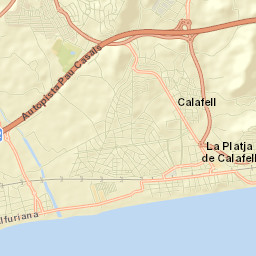 Calafell Street Map