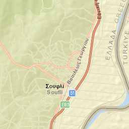 Souflí Street Map