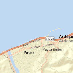 Ardeşen Street Map