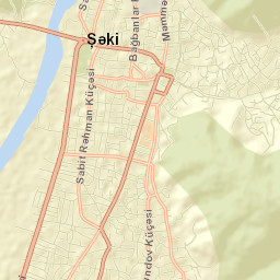 Sheki Street Map