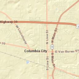 Columbia City Street Map