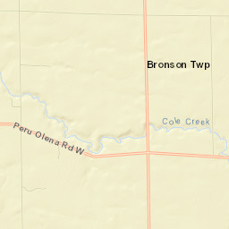 Huron County Street Map