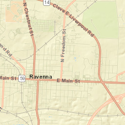 Ravenna Street Map