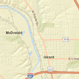 Girard Street Map