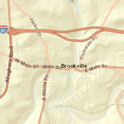 Brookville Street Map