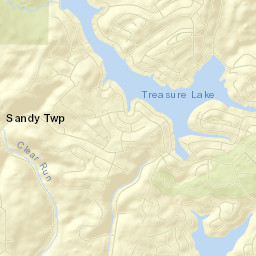 Treasure Lake Street Map