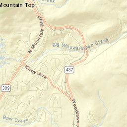 Mountain Top Street Map