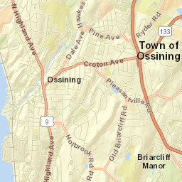 Ossining Street Map