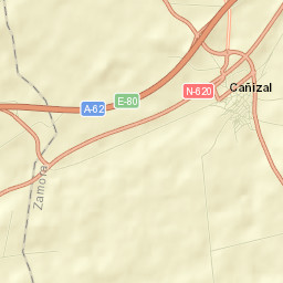 Cañizal Street Map