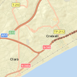 Creixell Street Map